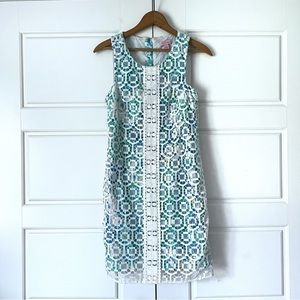 Lilly Pulitzer Blue and White Mini Dress